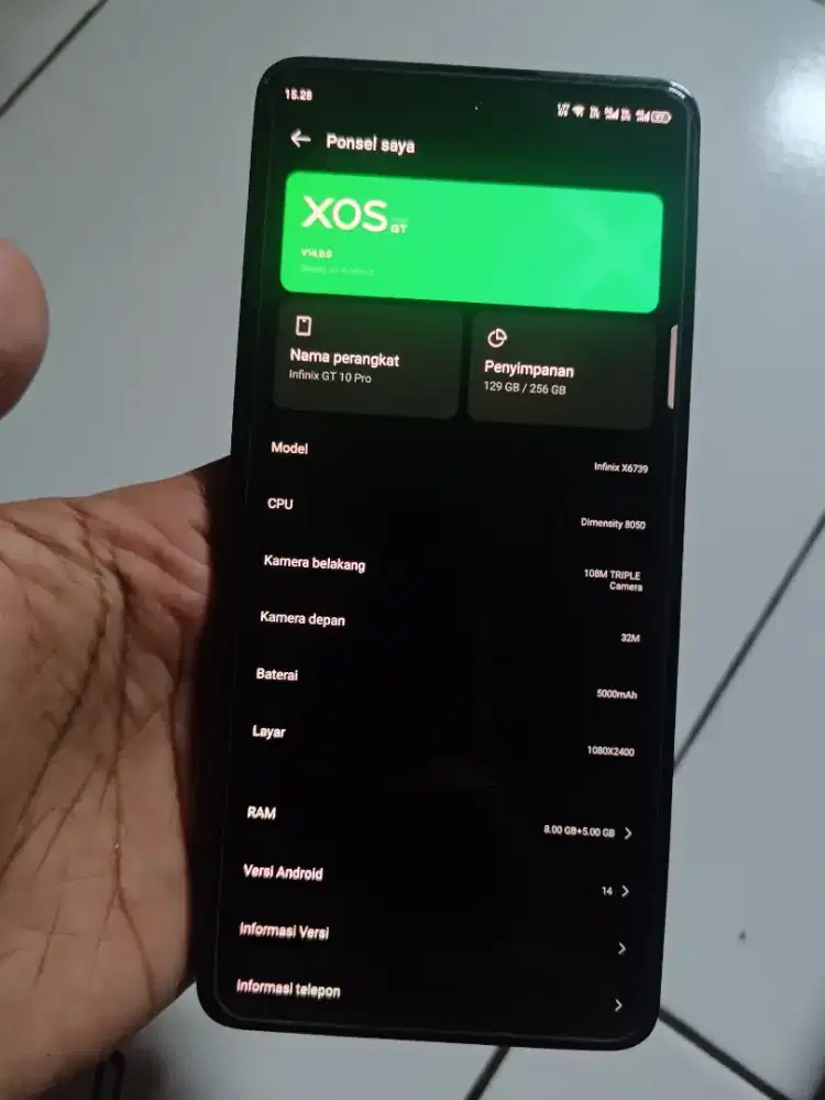 Infinix GT 10 pro 5G 8/256 segelan bisa tt/bt