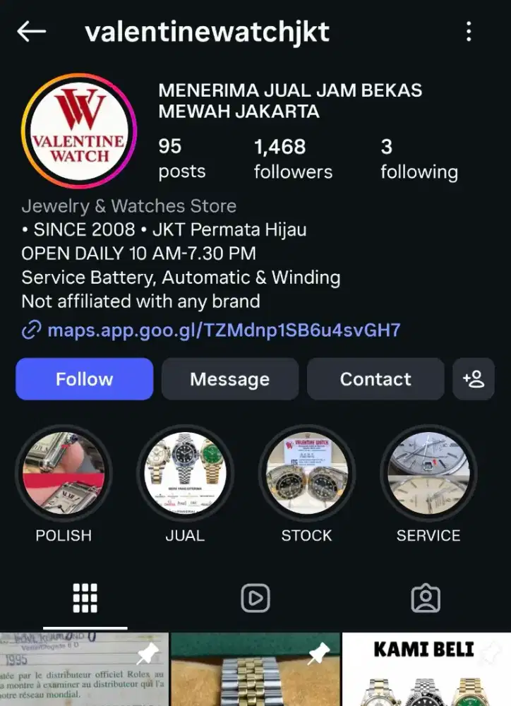 MENERIMA JAM BEKAS MEWAH SWISS JUAL BELI
