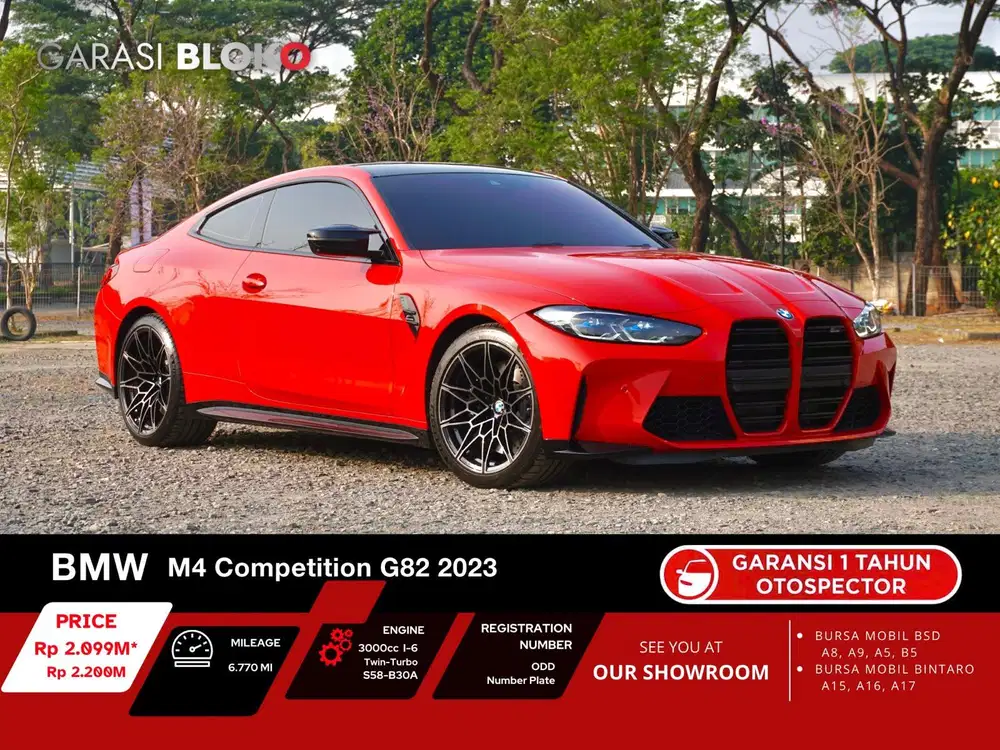 (iDrive 8) Odo 6rb Warranty ON - BMW M4 Competition Coupè S58 G82 2023