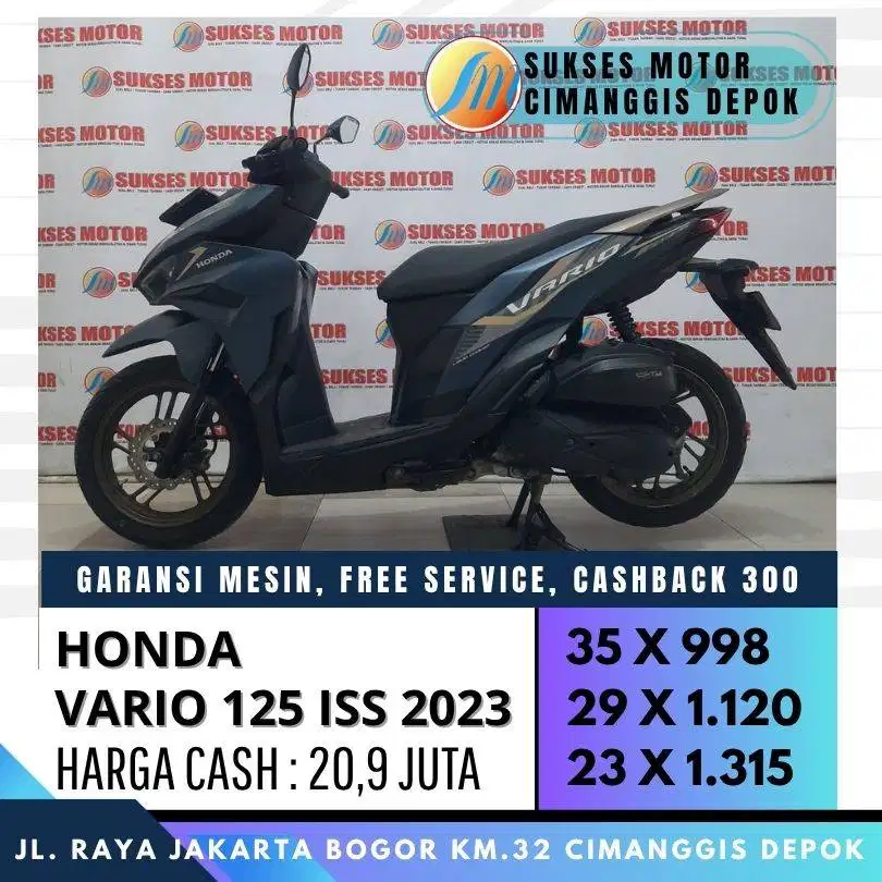 HONDA VARIO 125 CBS ISS KEYLESS 2023 CASH/KREDIT CC/PAYLATER