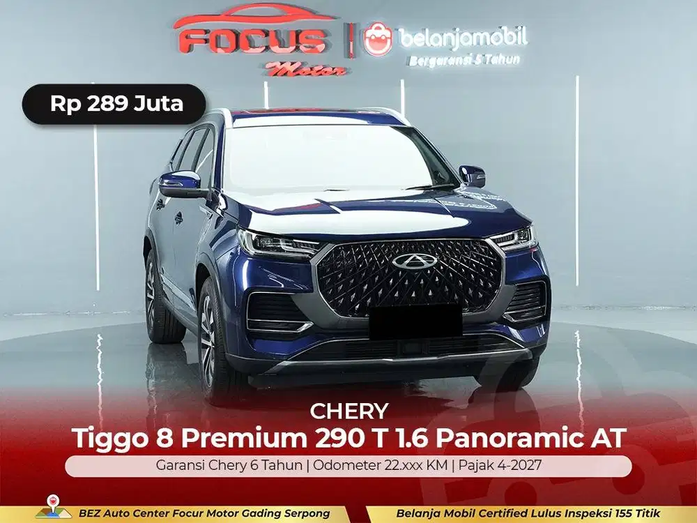 [GARANSI 5TH] Chery Tiggo 8 Premium 290 T 1.6 Panoramic 2024/2025/2026