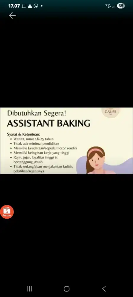 Asisten backing dan jaga lapak