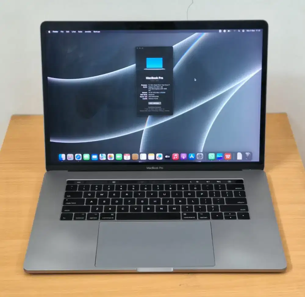 MACBOOK PRO 15 INCH TOUCHBAR 2017 16GB/1TB