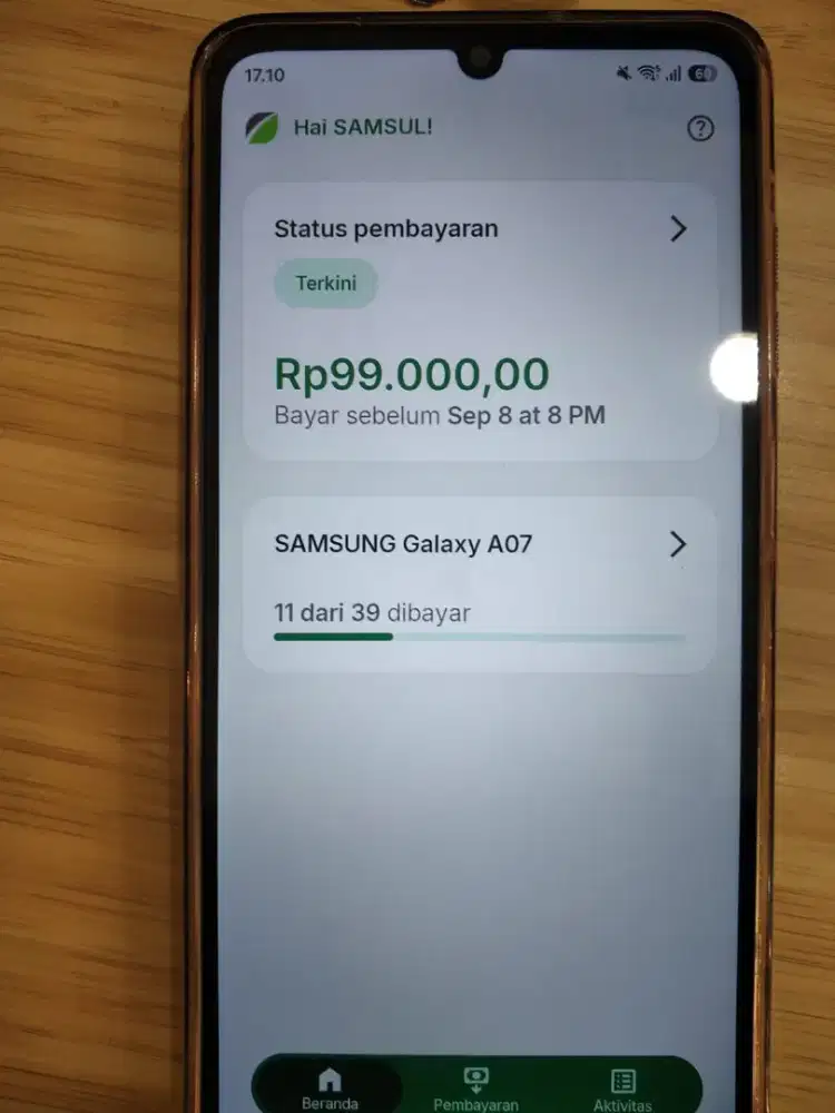 Samsung A07 ram 4/128
