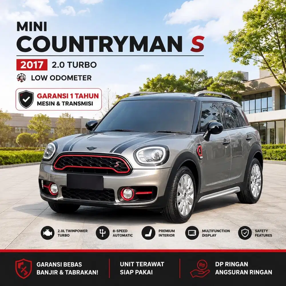 Mini Cooper Countryman S 2017 Low KM Garansi 1 Tahun