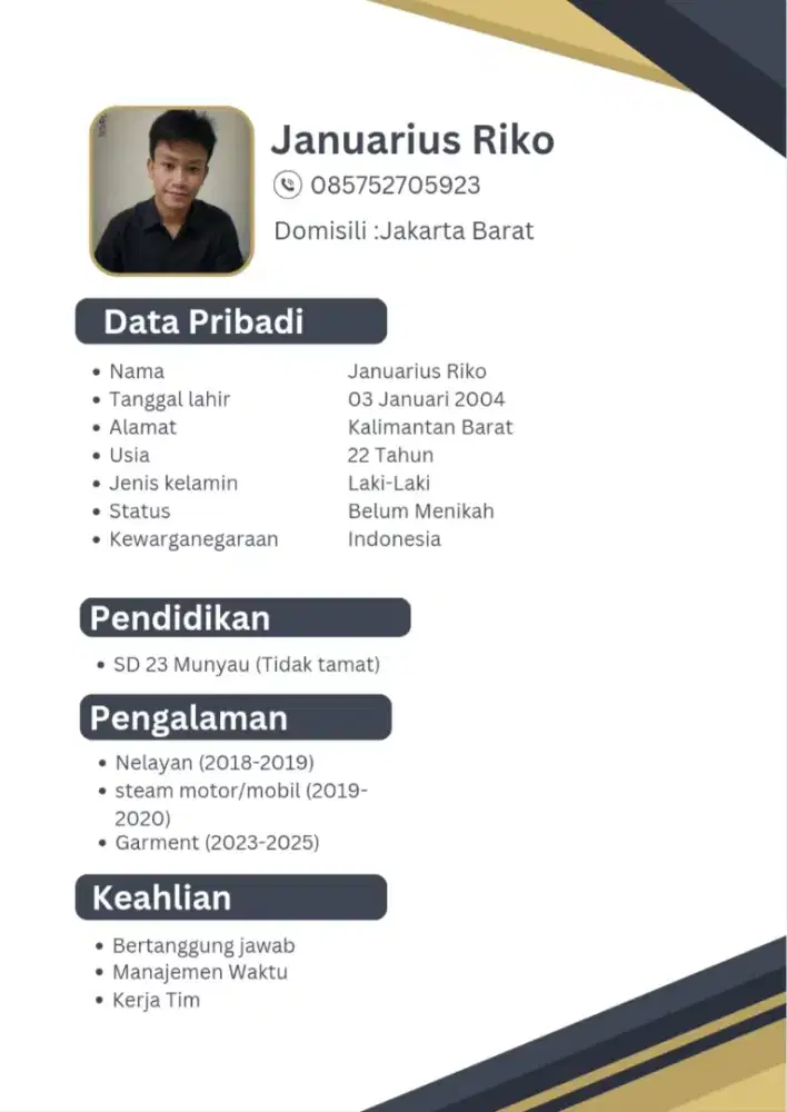 Cari kerja apa saja yang penting masuk akal