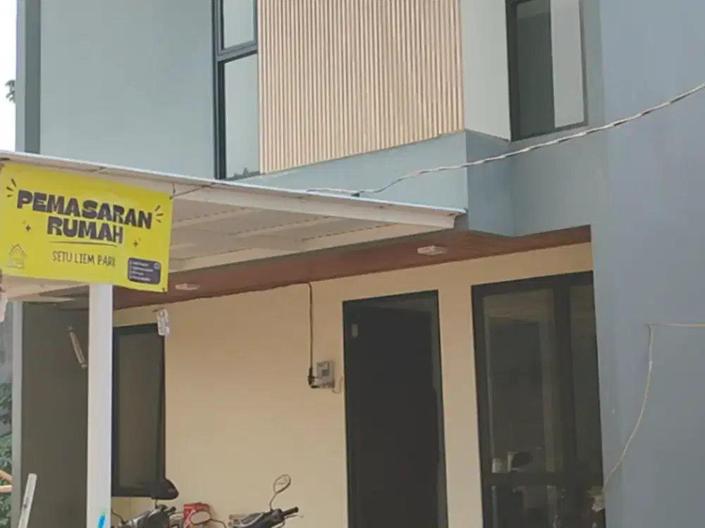 Cluster baru jalan full 2 mobil. 1KM tol Setu JORR. 10menit LRT TMII. Dilewati Jak Lingko