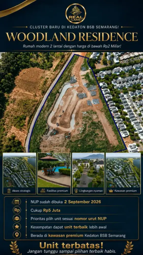 WOODLAND RESIDENCE DI KEDATON HOMES KAWASAN BSB SEMARANG