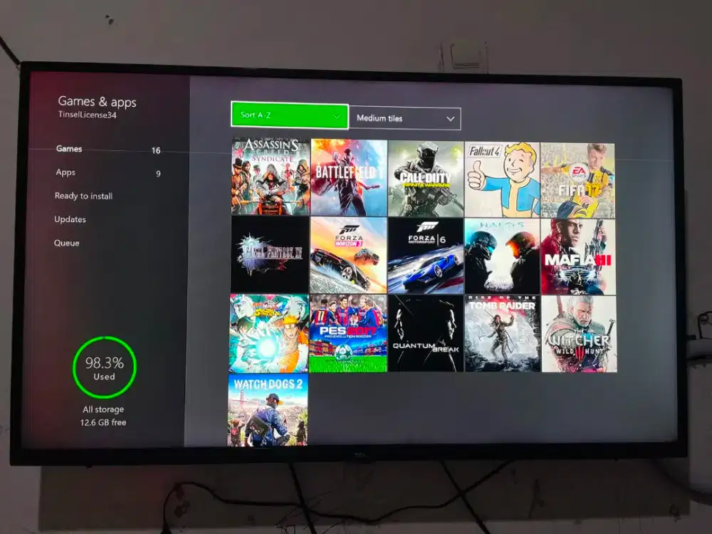 Xbox One 1TB Game Permanent 16 Game