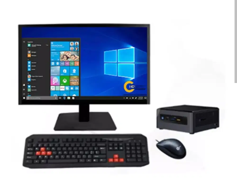 Jual cepat mini pc lengkap dan ready plus printer