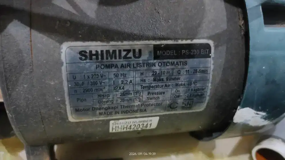 pompa air shimizu PS 230 BIT
