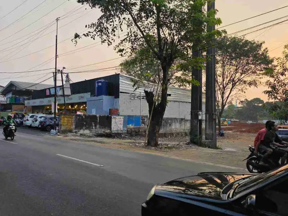 Tanah darat depan pintu masuk grand wisata mustika jaya bekasi luas tanah 1.2 hektar 400 meter ke pintu tol