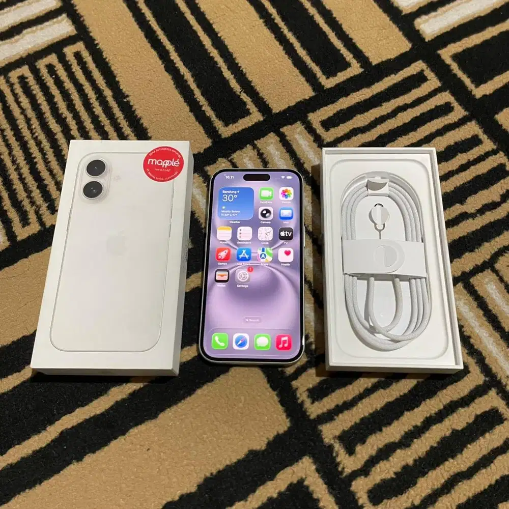 iPhone 16 128gb Garansi iBox Digimap White Fullset Original