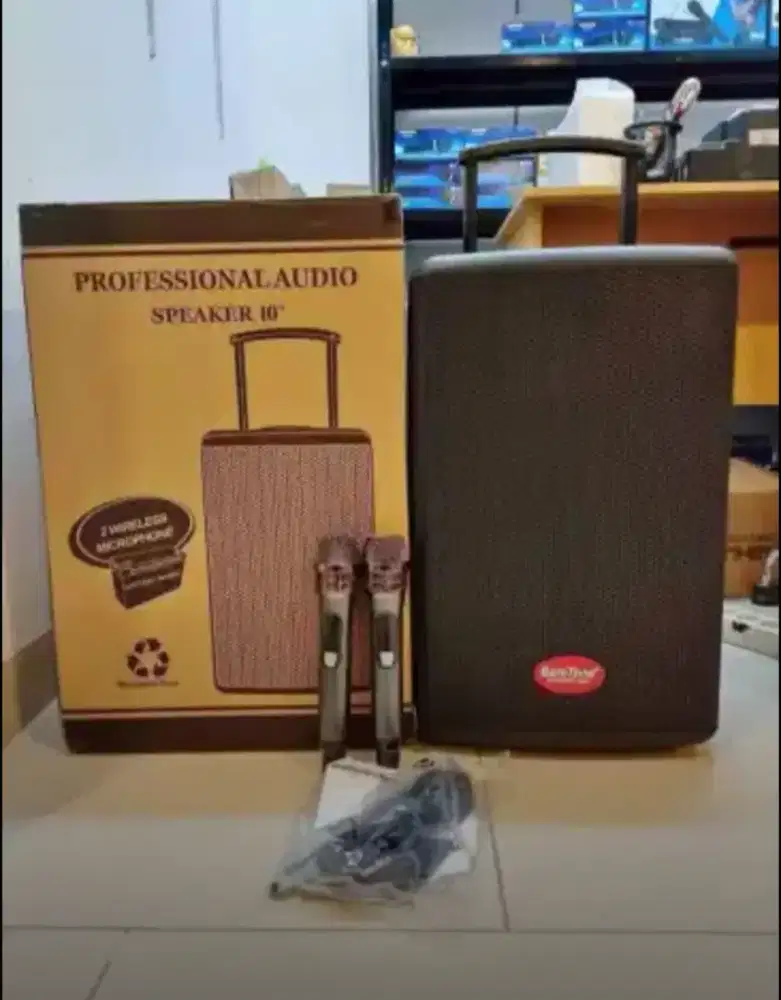 Speaker portable 10 inch bluetooth baretone max10he 150 watt