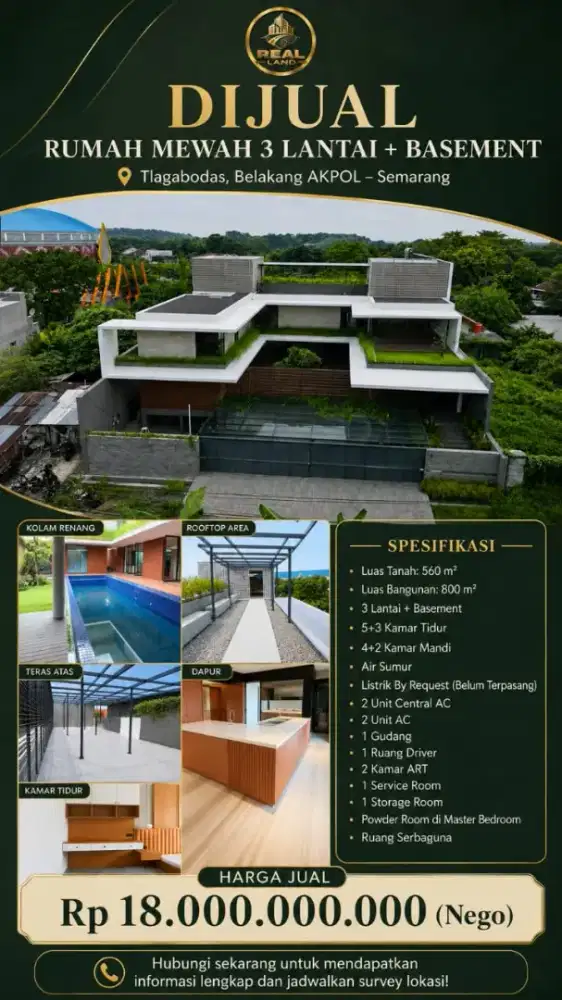 Rumah mewah di telaga bodas belakang Akpol siap huni