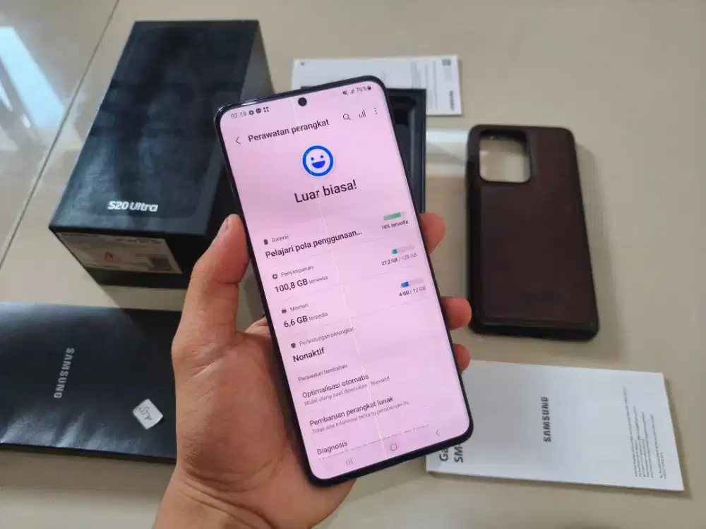 Samsung Galaxy S20 Ultra SEIN 12/128GB Hp Dus Minus Greenline Shadow