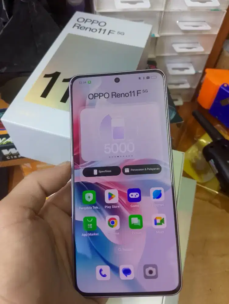 Second Oppo Reno 11F 5G 8/256gb ex resmi fulset mulus normal no minuss