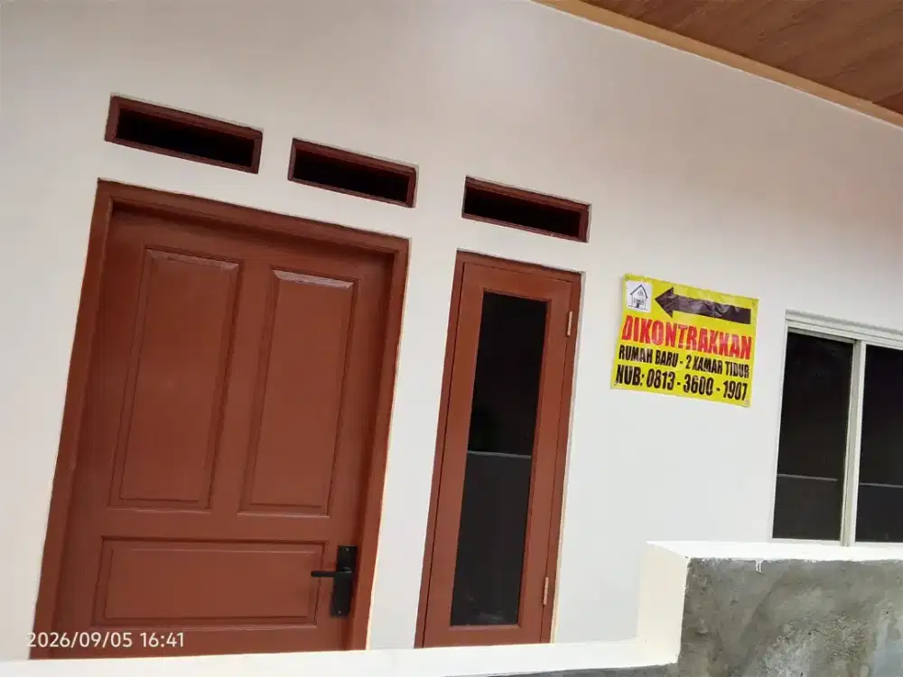 Dikontrakkan rumah baru 2 kt Balekambang Jl. Almaghfiro