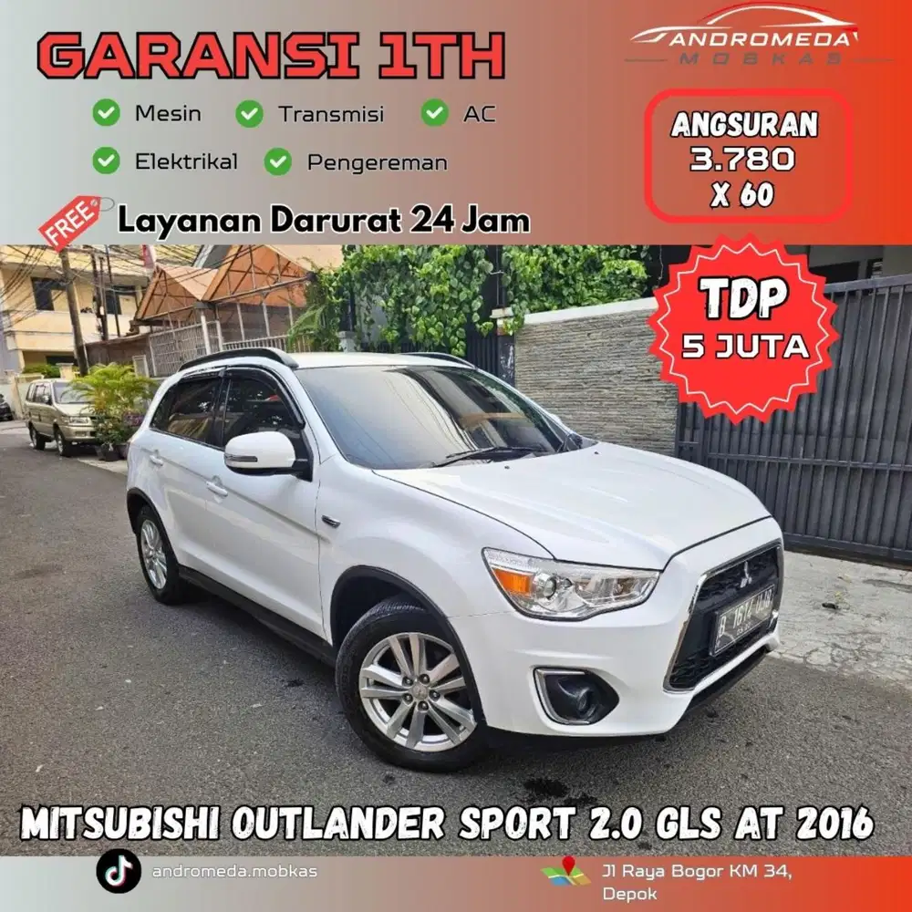 TDP TERMURAH 5 JT MITSUBISHI OUTLANDER SPORT 2.0 GLS AT 2016 ISTIMEWA