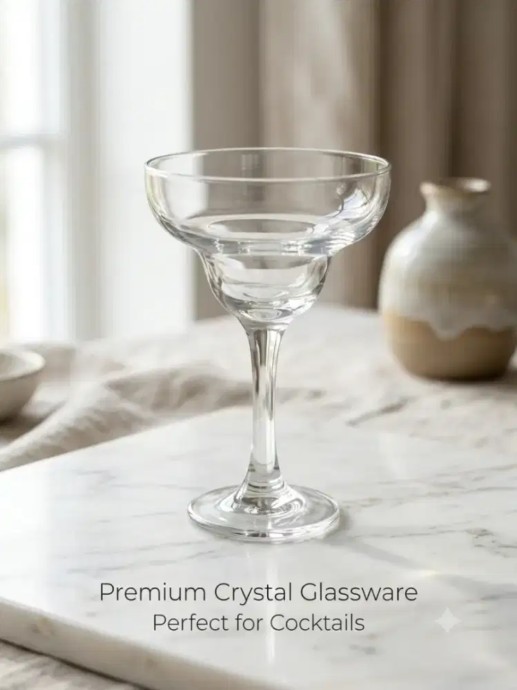 Gelas Cocktail Margarita / Margarita Glass Classic Premium