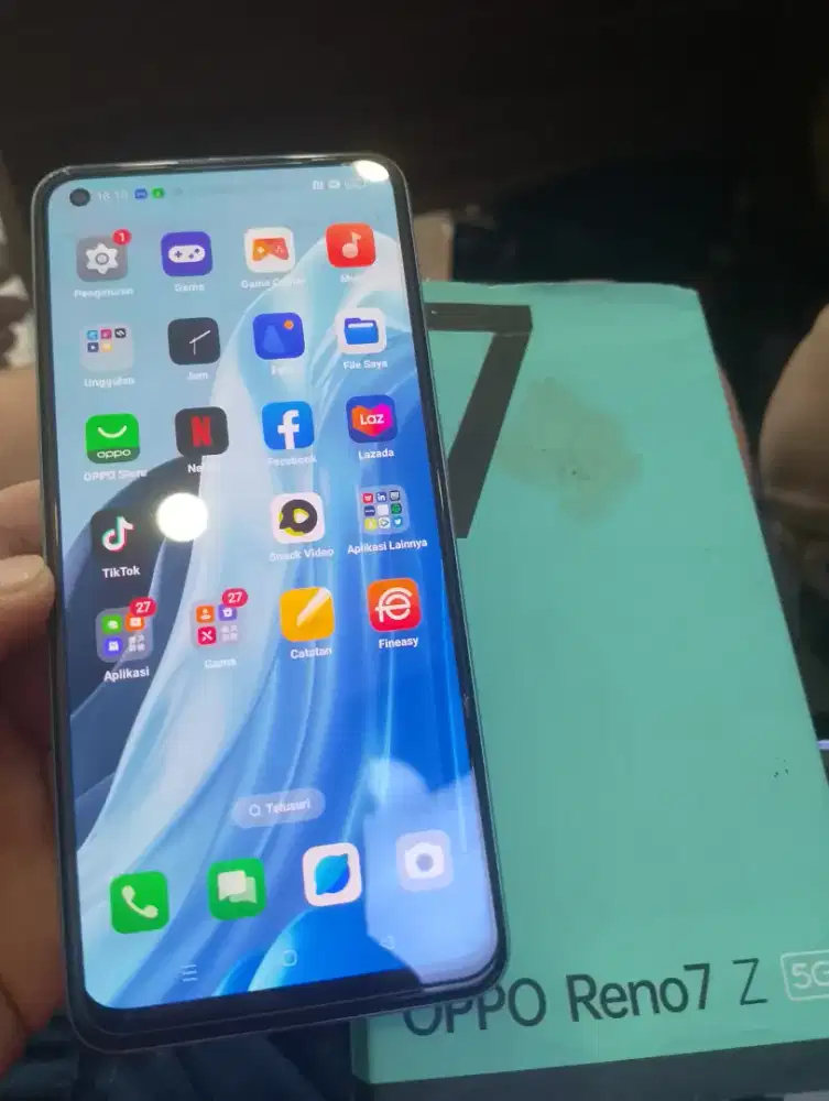 Second Oppo Reno 7Z 5G 8/128gb ex resmi fulset mulus normal murah