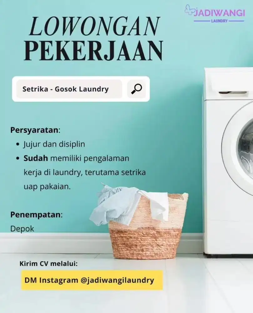 Loker Pegawai Laundry Profesional