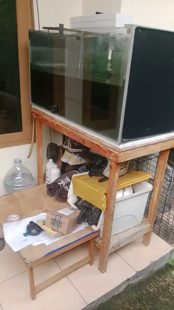 Aquarium & meja 100x50x50