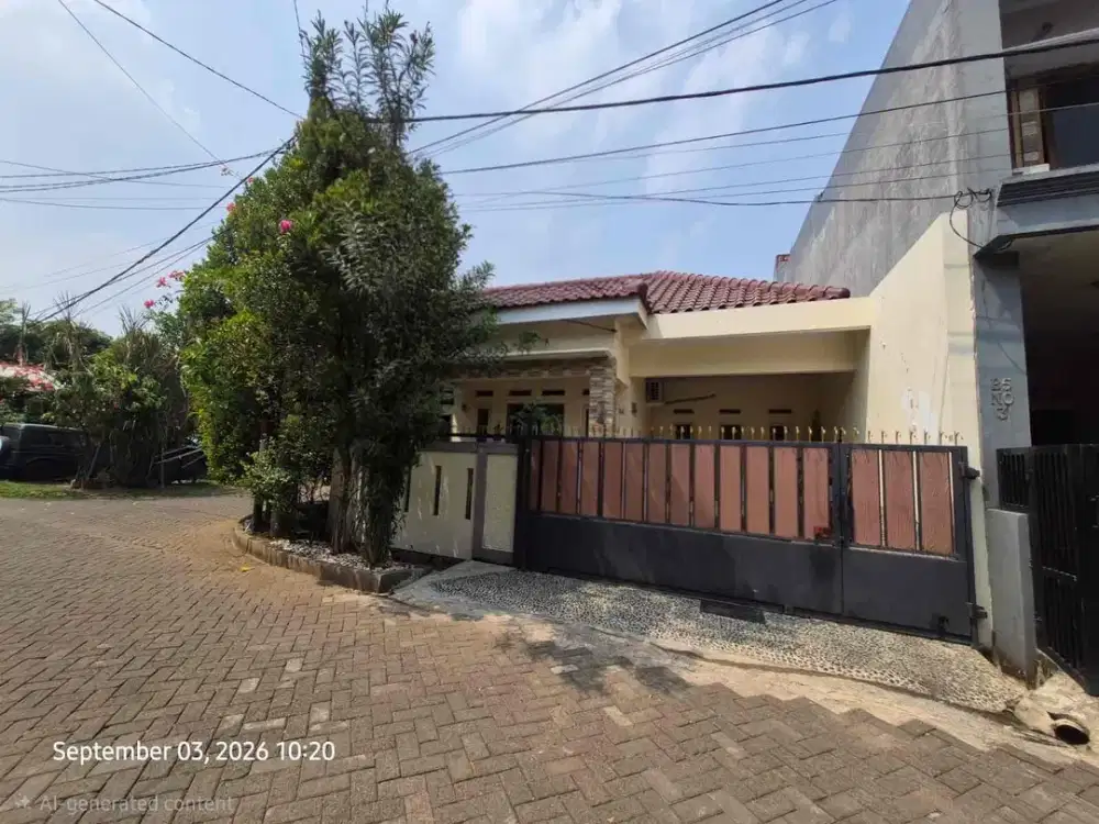 Dijual rumah 1½ lt Hook Siap Huni di Jatibening Estate, Bekasi
