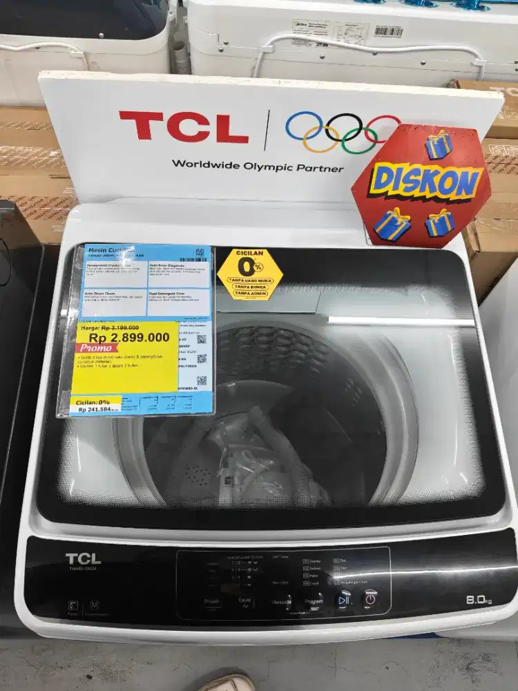 MESIN CUCI TCL 1 TABUNG