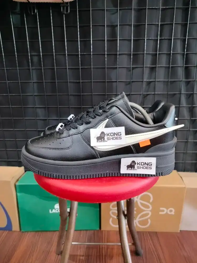 SEPATU AFF 1 AMBUSH PHANTOM BLACK WHITE