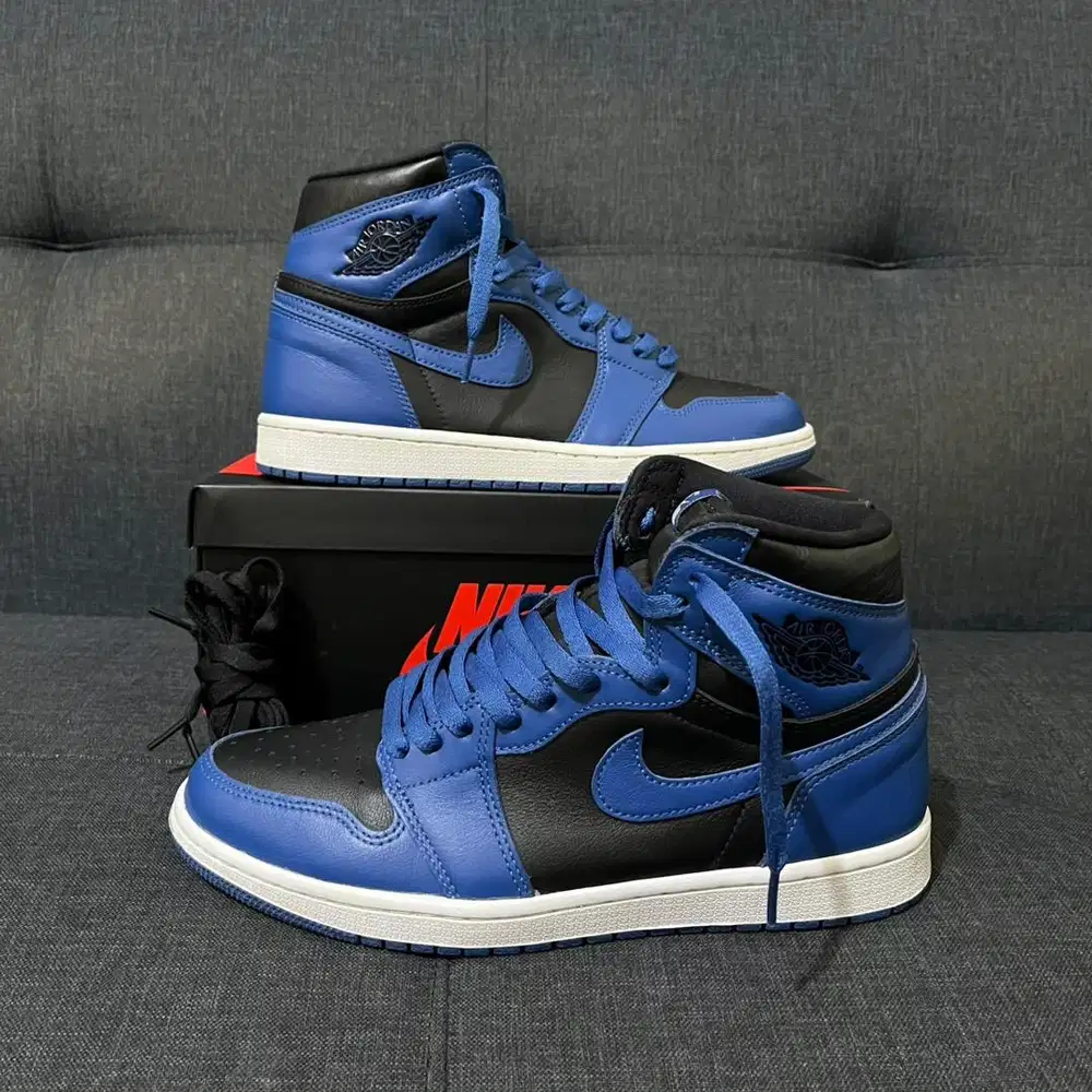 Sepatu Nike Air Jordan 1 High Dark Aqua Marina Blue Size 43 Second