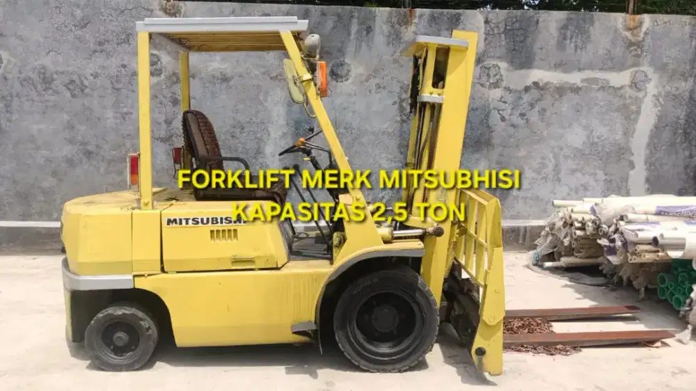 DIJUAL FORKLIFT 2,5 TON merk MITSUBHISI