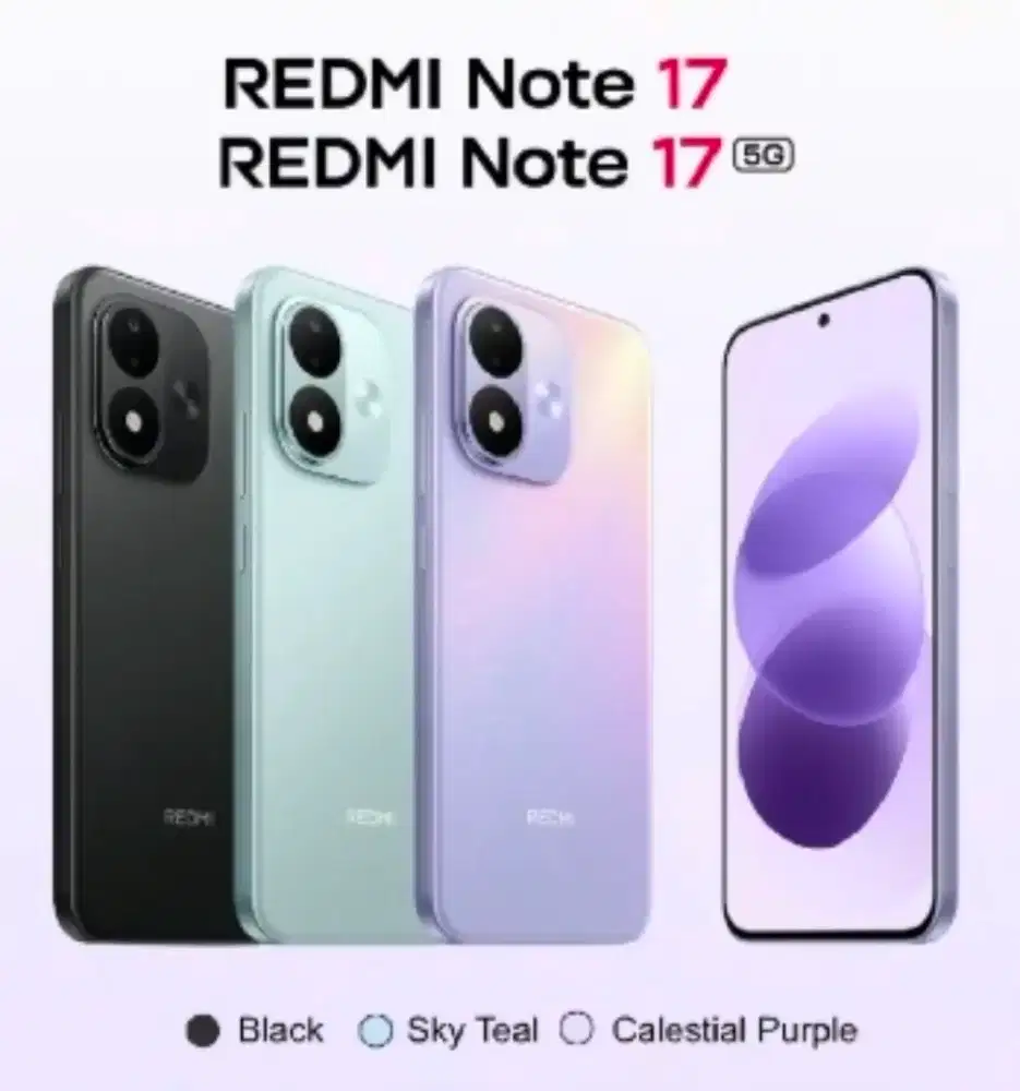 PRE ORDER REDMI NOTE 17 SERIES