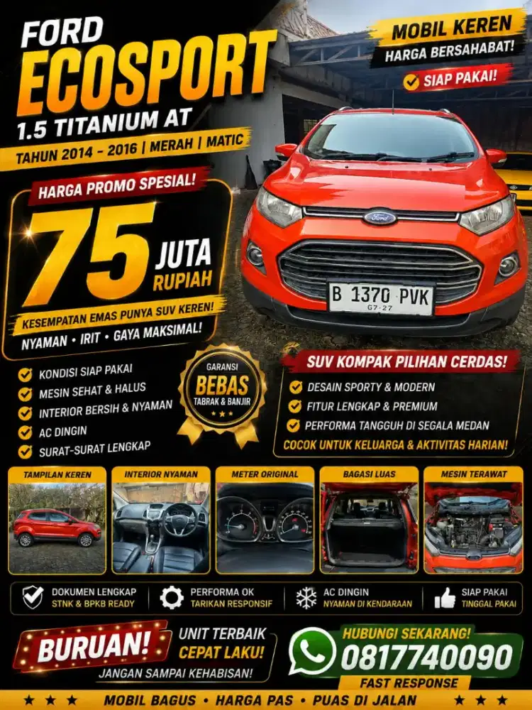 Ford Eco Sport 2014 Bensin