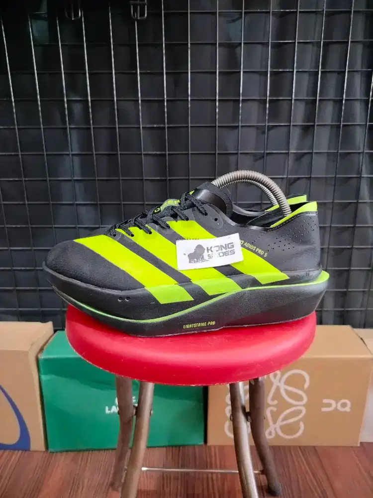 SEPATU ADIZERO ADIOS PRO 5 BLACK BLACK GREEN