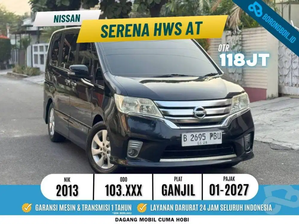 Pajak Panjang Nissan Serena HWS AT 2013 Hitam