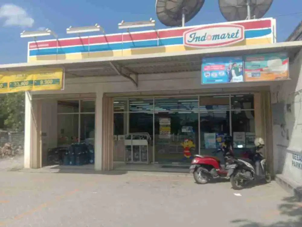dijual Indomart, gudang dan rumah tinggal
