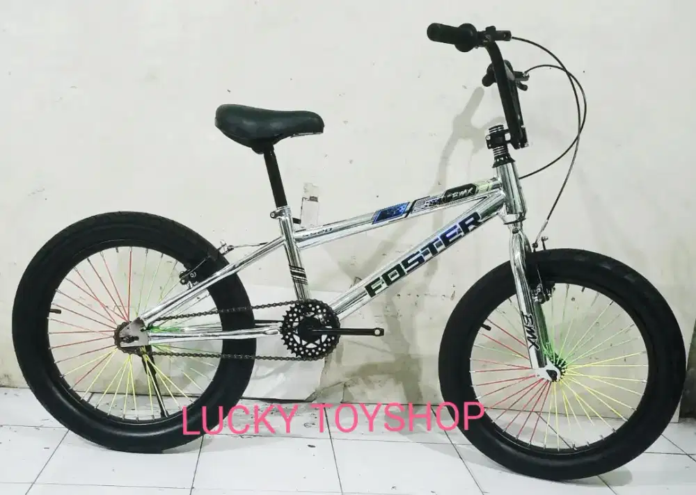 Sepeda BMX Foster 20 inch Chrome Ban 3.0