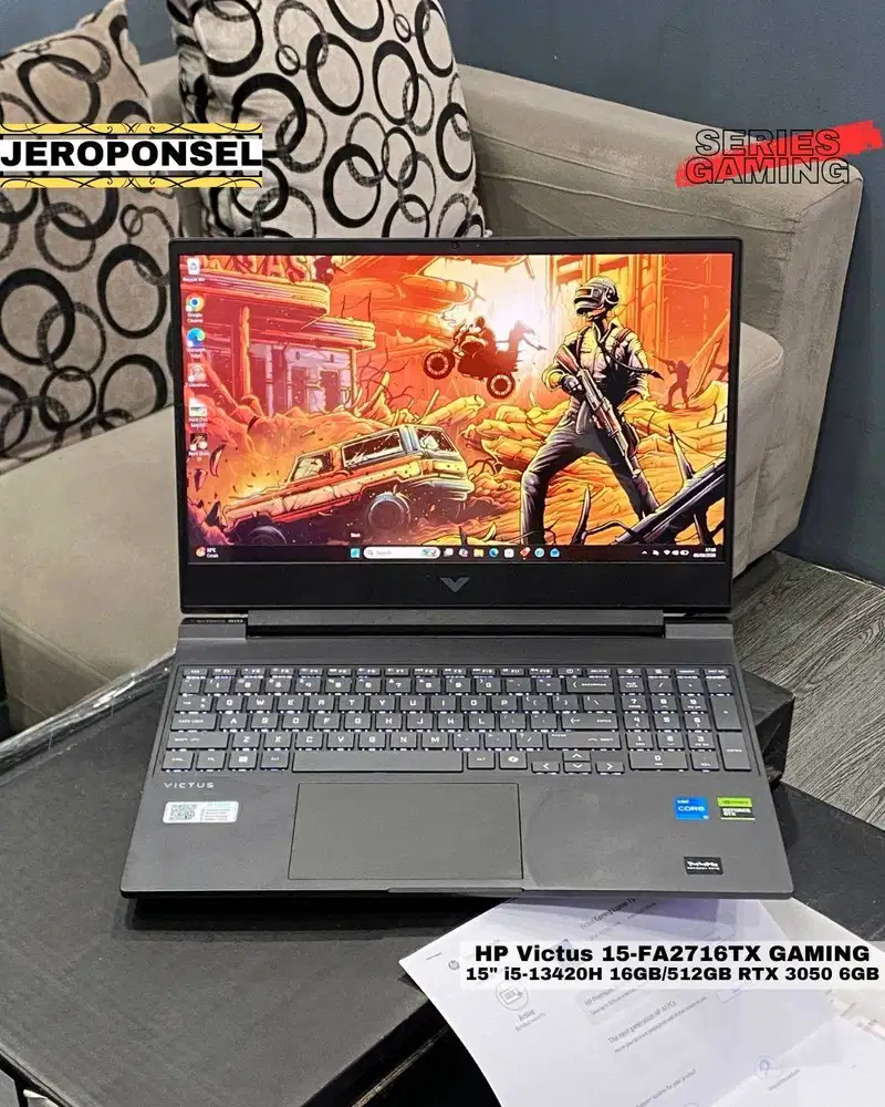 HP Victus 15 FA2716TX 15 i5-13420H 16GB/512GB RTX 3050 GARANSI PANJAN