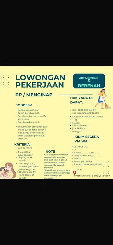 Loker ART Beberes & momong
