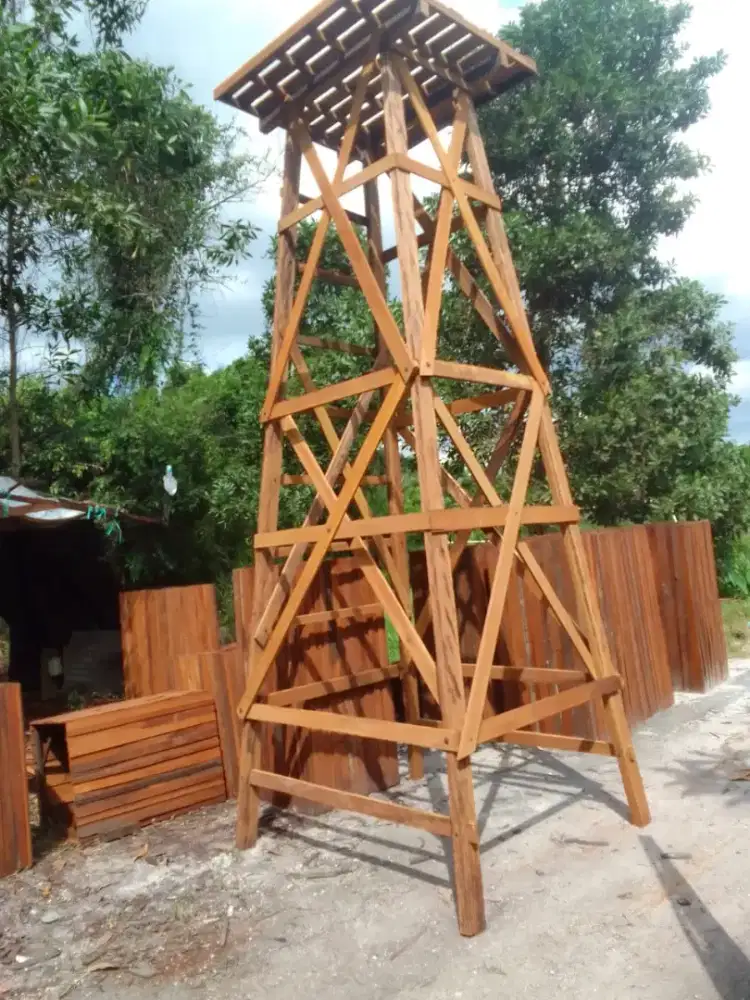 Tower tandon menara ulin tinggi 4 mtr