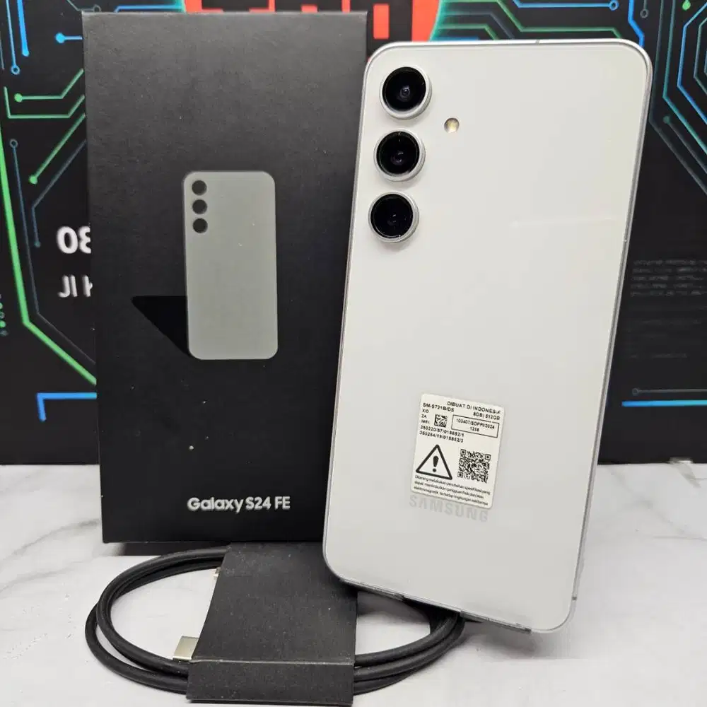 Samsung Galaxy S24 FE 8/512GB Grey Sein Resmi Fullset No Minus
