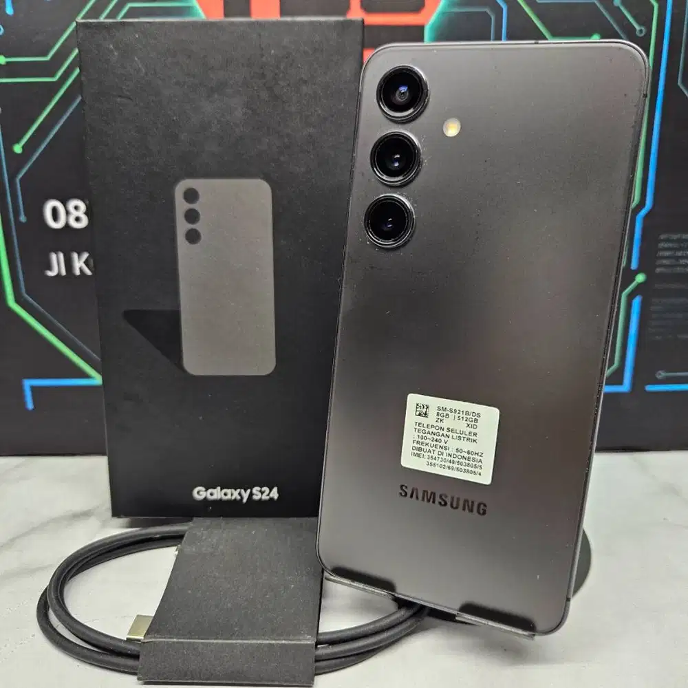 Samsung Galaxy S24 8/512GB Black Fullset SEIN Resmi No Minus