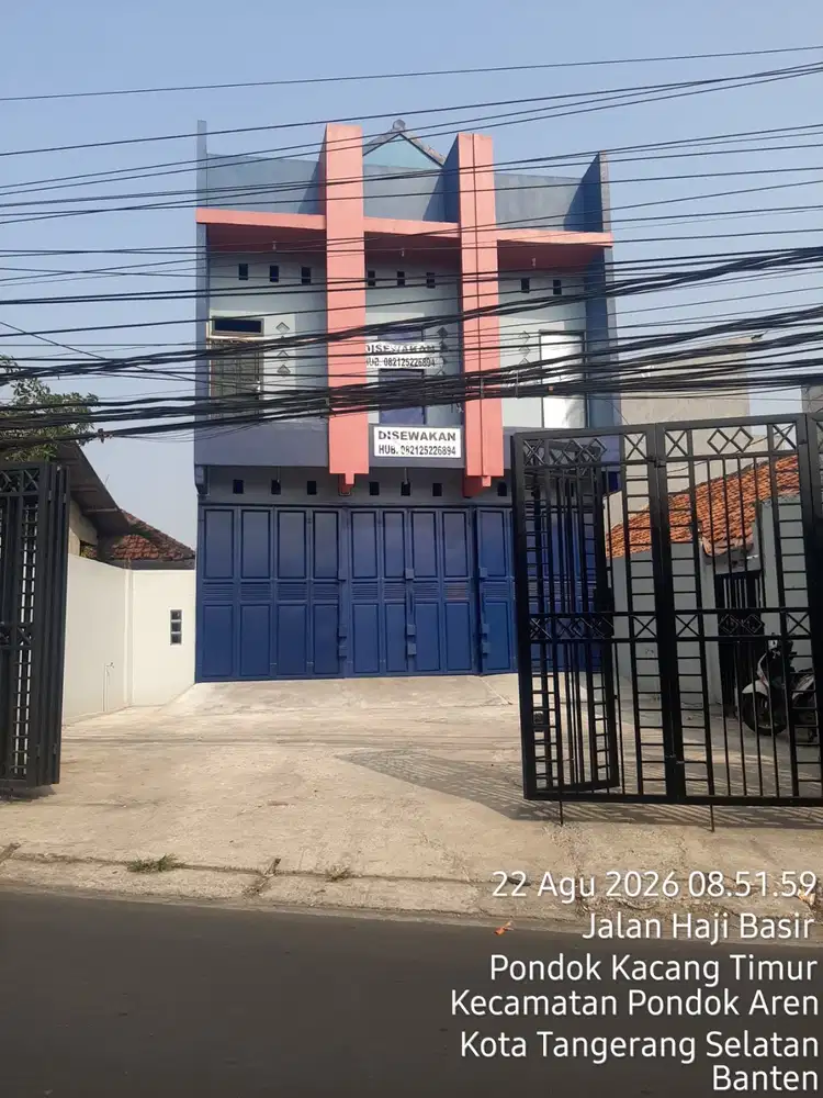 Disewakan ruko 2lt di jl raya pondok kacang