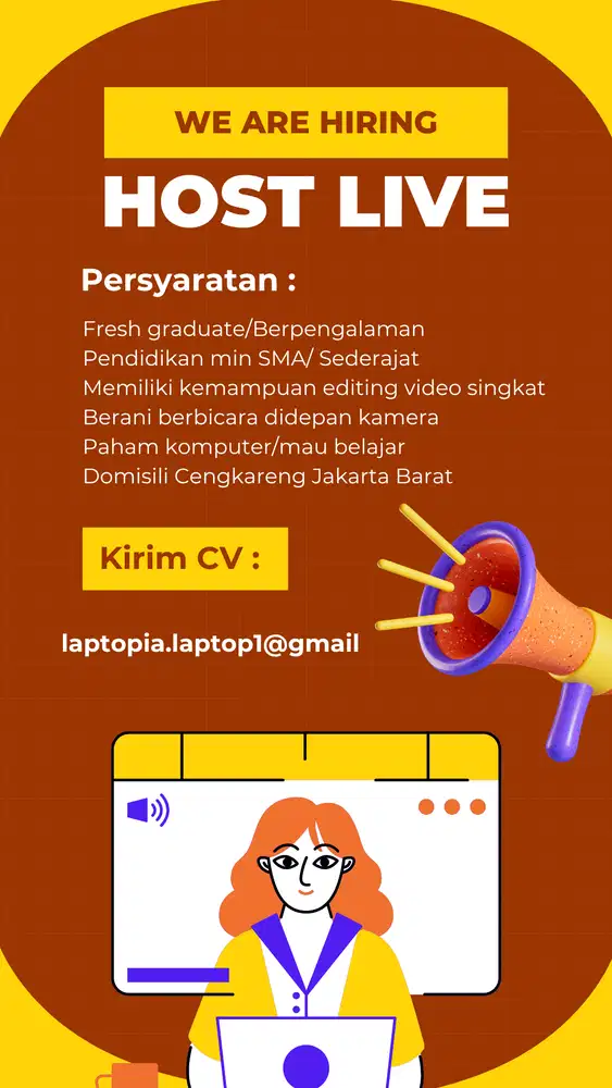 we are hiring - Host live