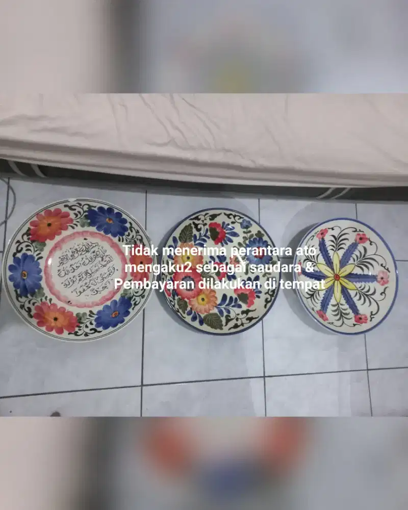 3 hiasan gantung keramik