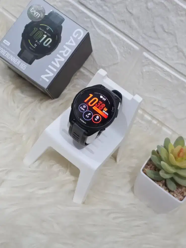 Garmin Forerunner 165 Hitam Bagus Bergaransi Lengkap
