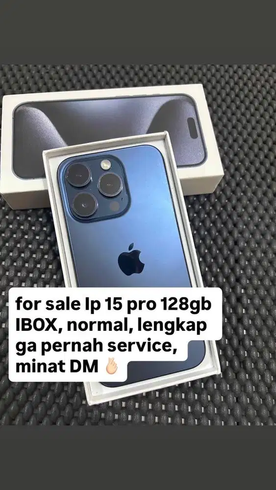 Iphone 15 pro 128gb fullset ibox