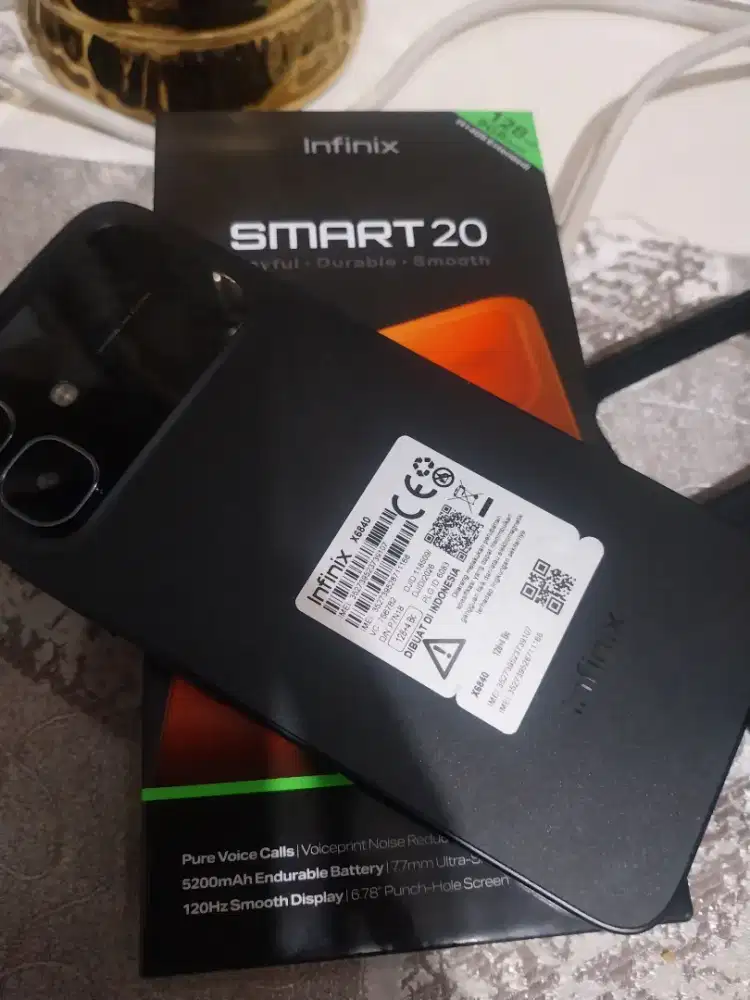 Infinix smart 20 4/128 umur sehari