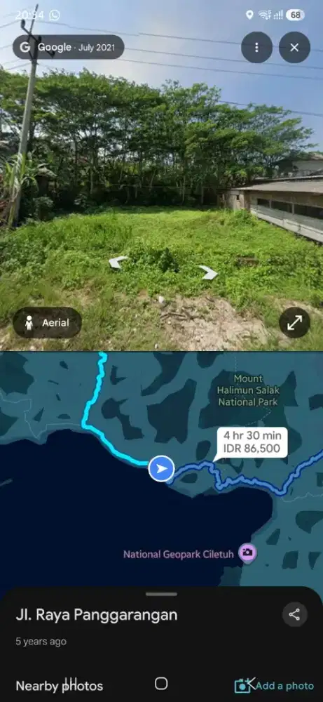 Tanah untuk usaha Vila/koskosan